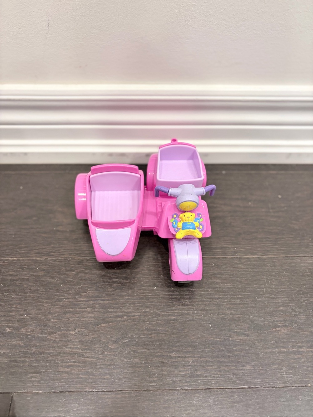 Pink Kids Sidecar Scooter Toy - Fisher Price Little People